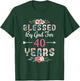 40th Birthday Man Woman Blessed by god for 40 years T-Shirt - T-Shirt | Forest