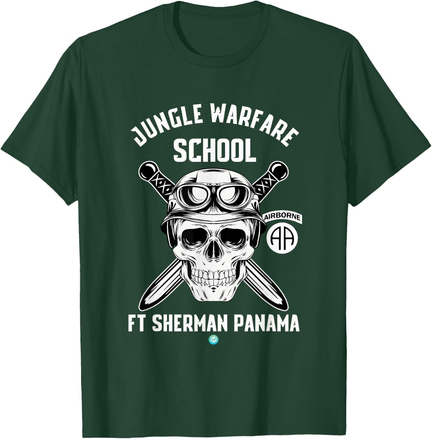 Paratrooper Jungle Warfare School Ft Sherman Panama Airborne T-Shirt - T-Shirt | Forest