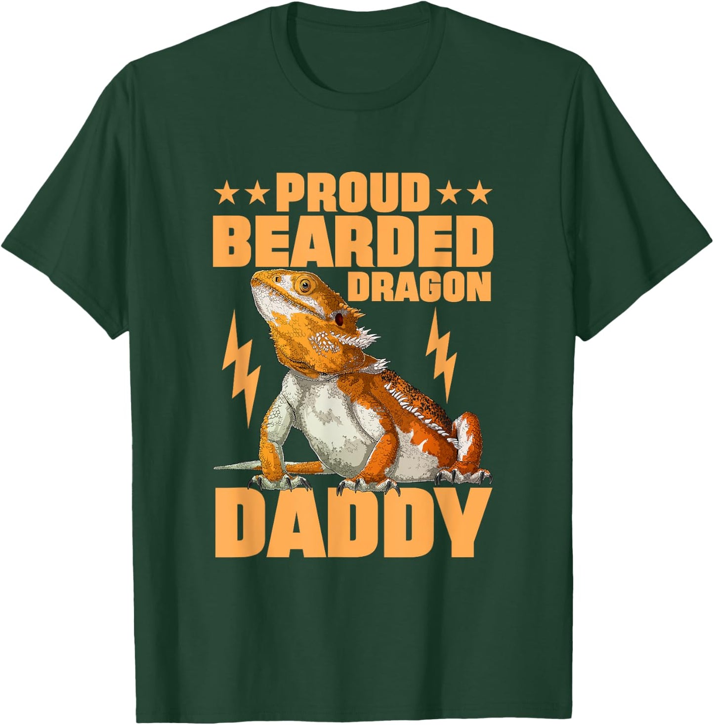 Bearded Dragon Daddy Reptile Lizard T-Shirt - T-Shirt | Forest