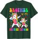 Brother of the Birthday Princess Girl Dabbing Unicorn Family T-Shirt - T-Shirt | Forest