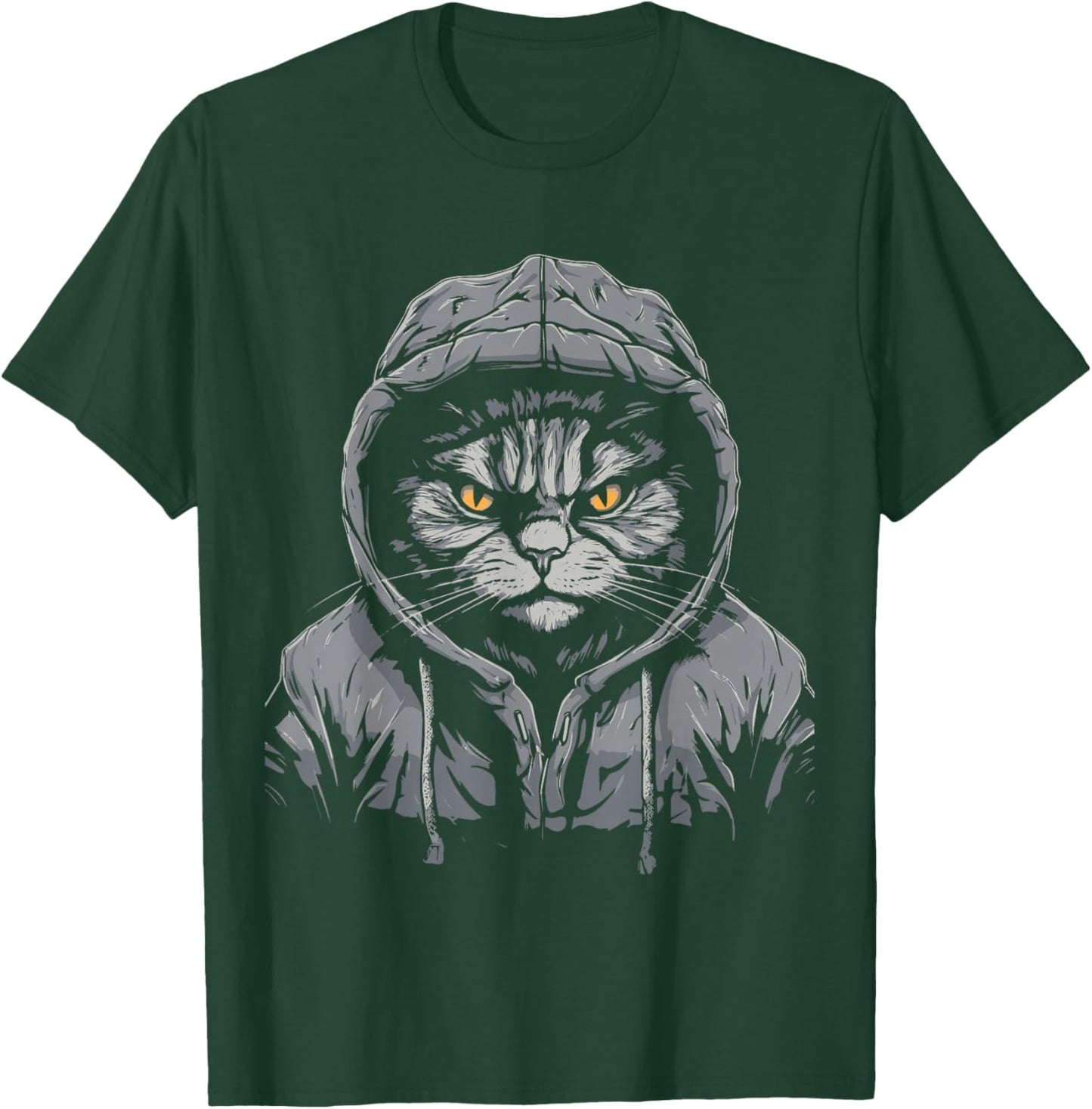 Gangsta Hiphop Cat T-Shirt - T-Shirt | Forest