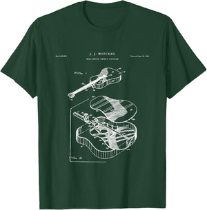 Martin Guitar Patent - Music T-Shirt - T-Shirt | Forest