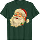 Vintage Christmas Santa Claus Face Men Women Kids Family T-Shirt - T-Shirt | Forest