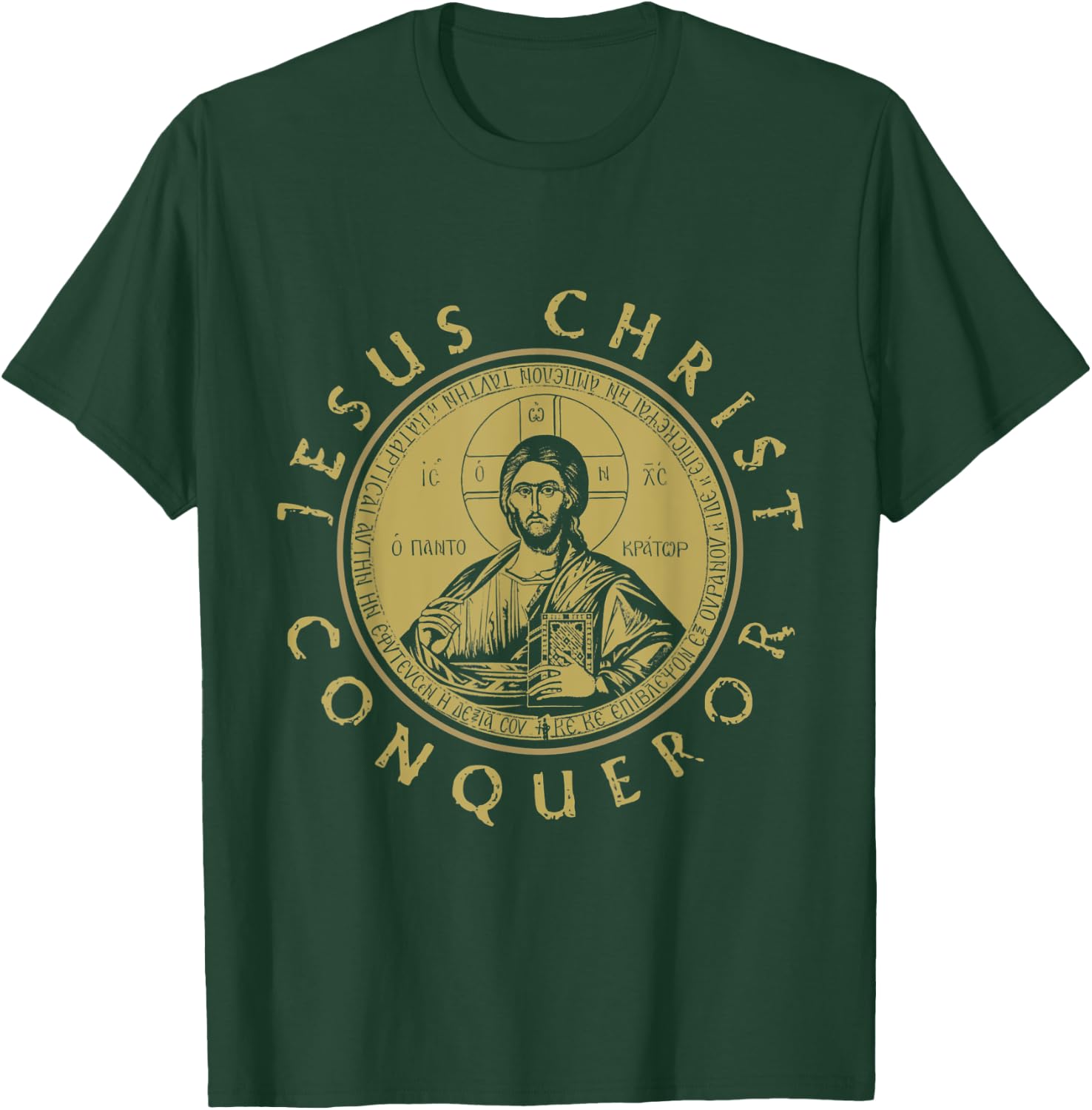 Jesus Christ Conqueror Orthodox Christianity T-Shirt - T-Shirt | Forest