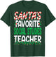 Santa's Favorite Social Studies Teacher Christmas T-Shirt - T-Shirt | Forest