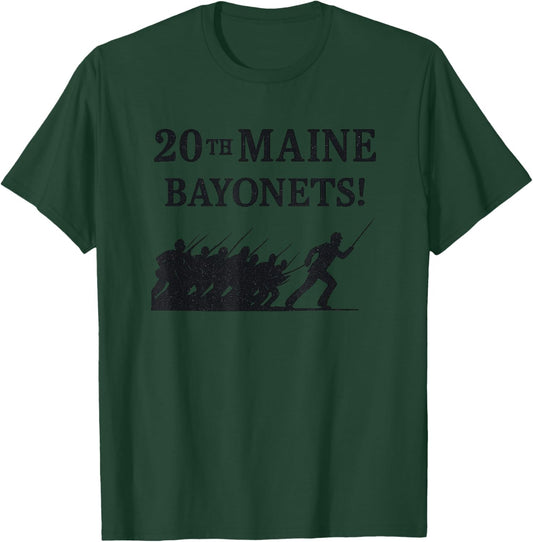 20th Maine Bayonets Civil War Gettysburg T-Shirt - T-Shirt | Forest