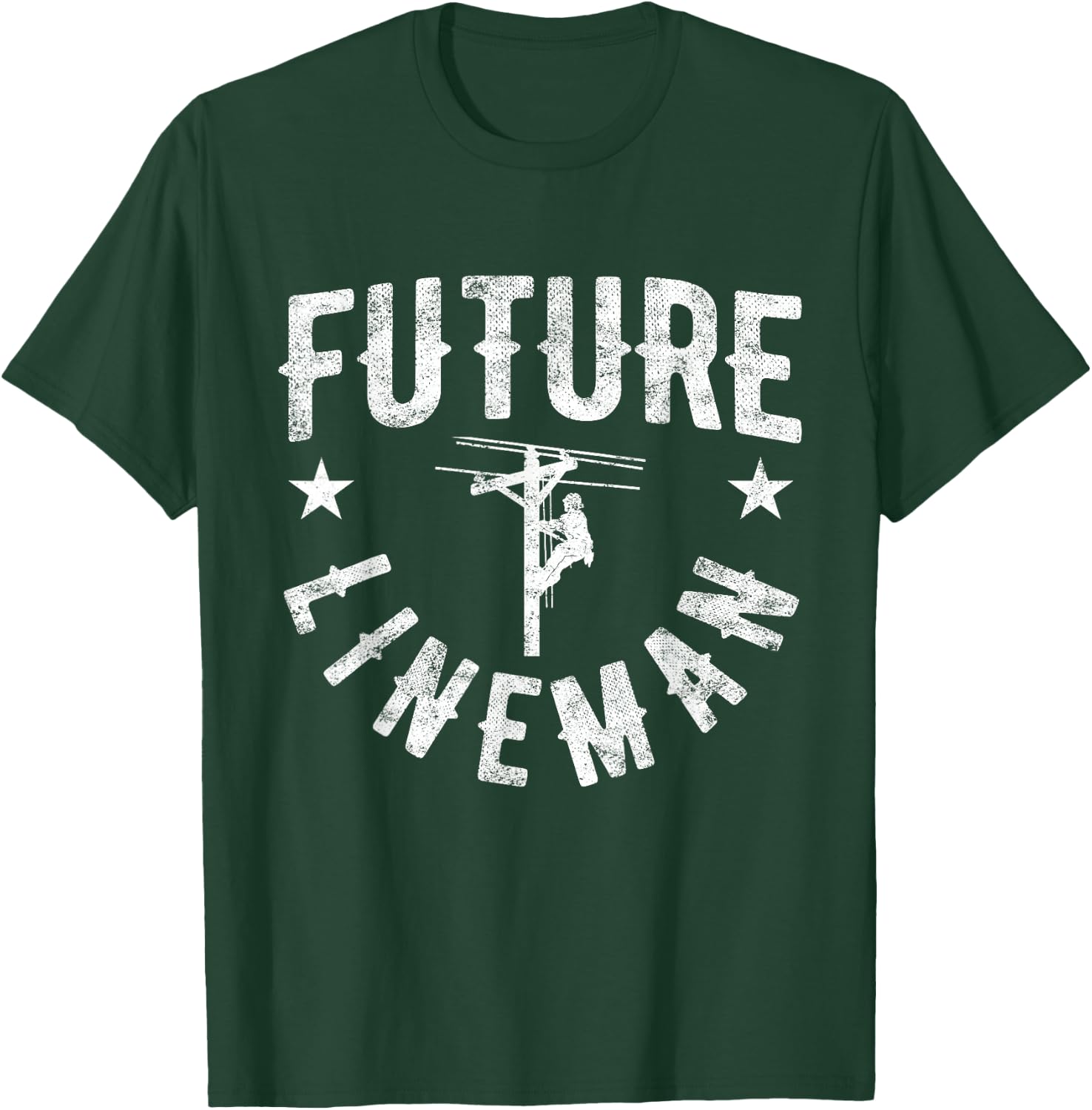 Future Lineman T-Shirt - T-Shirt | Forest