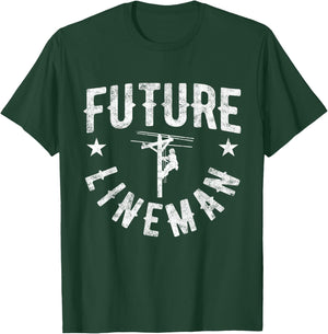 Future Lineman T-Shirt - T-Shirt | Forest
