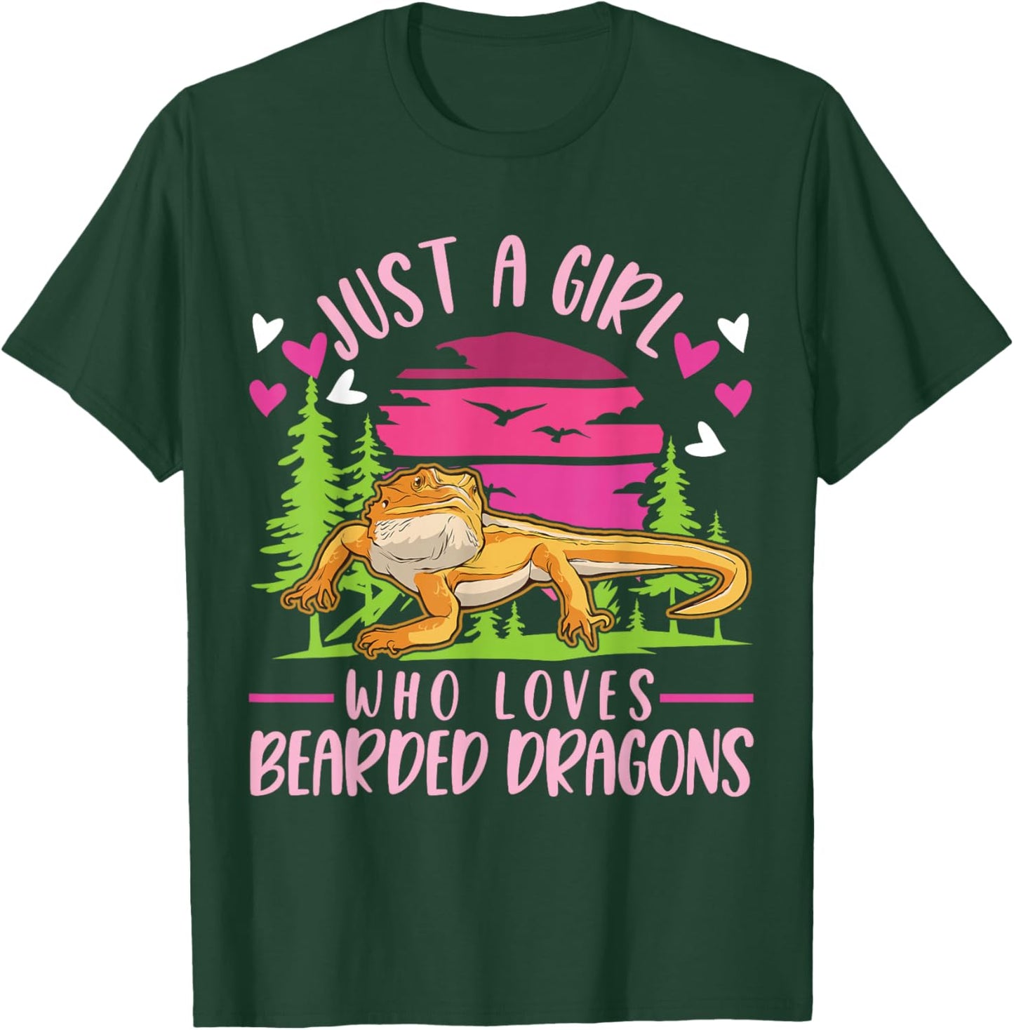 Just a girl who loves Bearded Dragons T-Shirt - T-Shirt | Forest