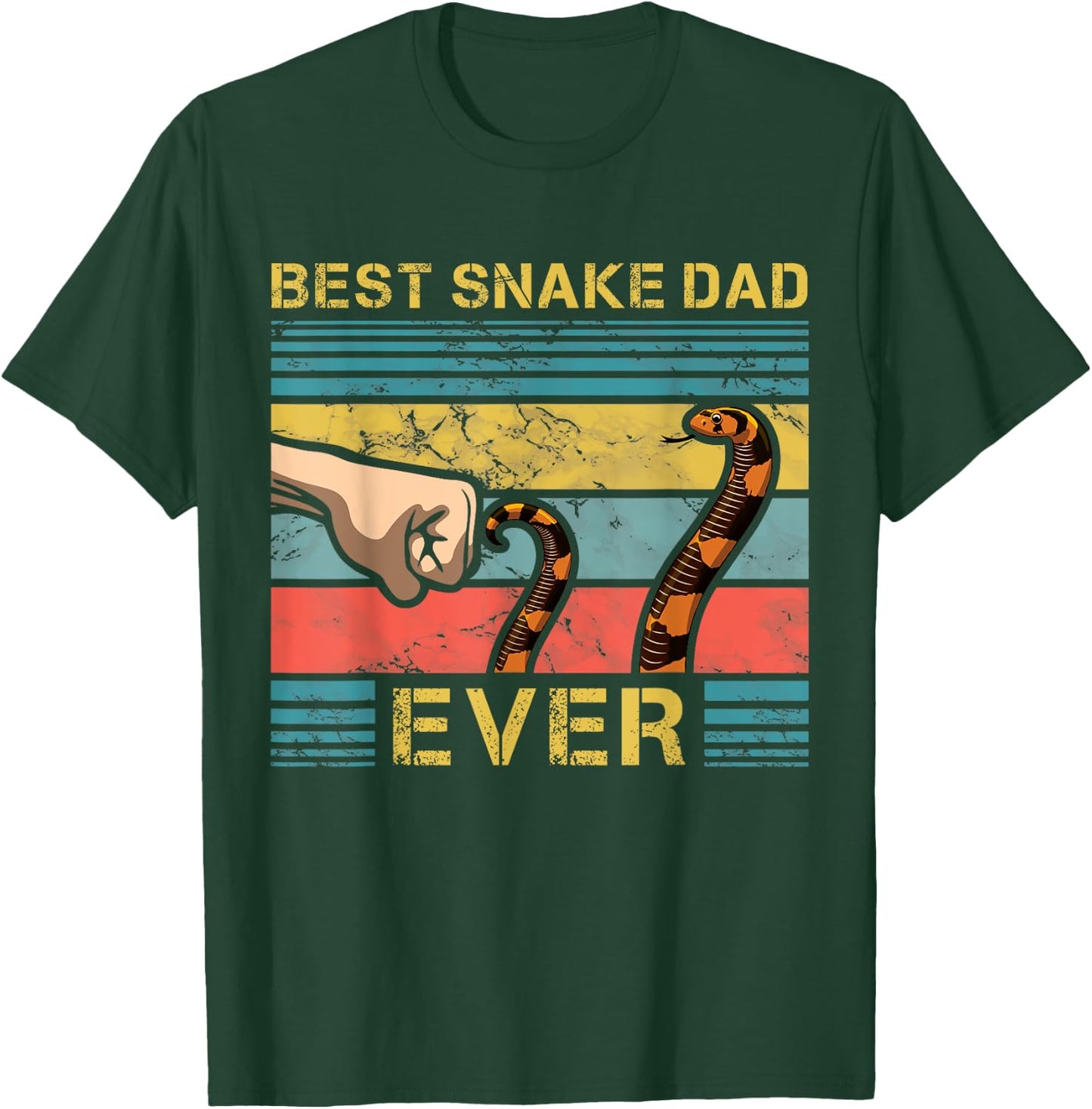 World's Best Snake Dad Funny Snake Enthusiast Father T-Shirt - T-Shirt | Forest