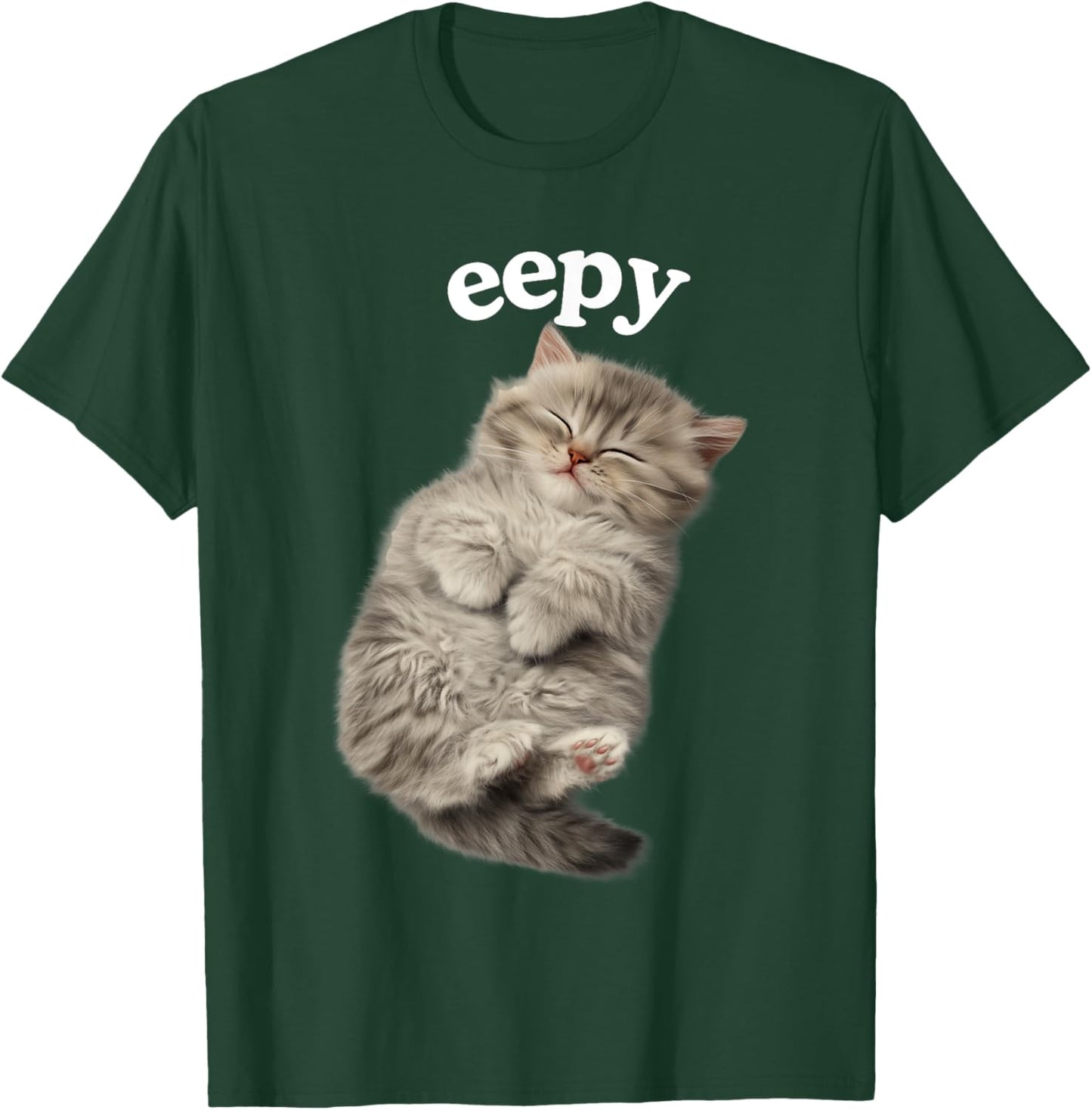 Eepy Cat, Silly Sleepy Cat Meme Cute fluffy cat lovers kitty Women Kids T-Shirt - T-Shirt | Forest