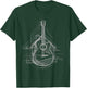 Guitar Musical Instrument Drawing House Art Guitar T-Shirt - T-Shirt | Forest