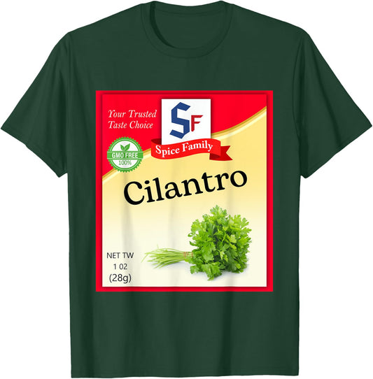 Cilantro Condiment Costume Holiday Spice Costumes T-Shirt - T-Shirt | Forest