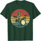 Retro Drummer Rock Skeleton Drummer Skeleton Playing Drum T-Shirt - T-Shirt | Forest