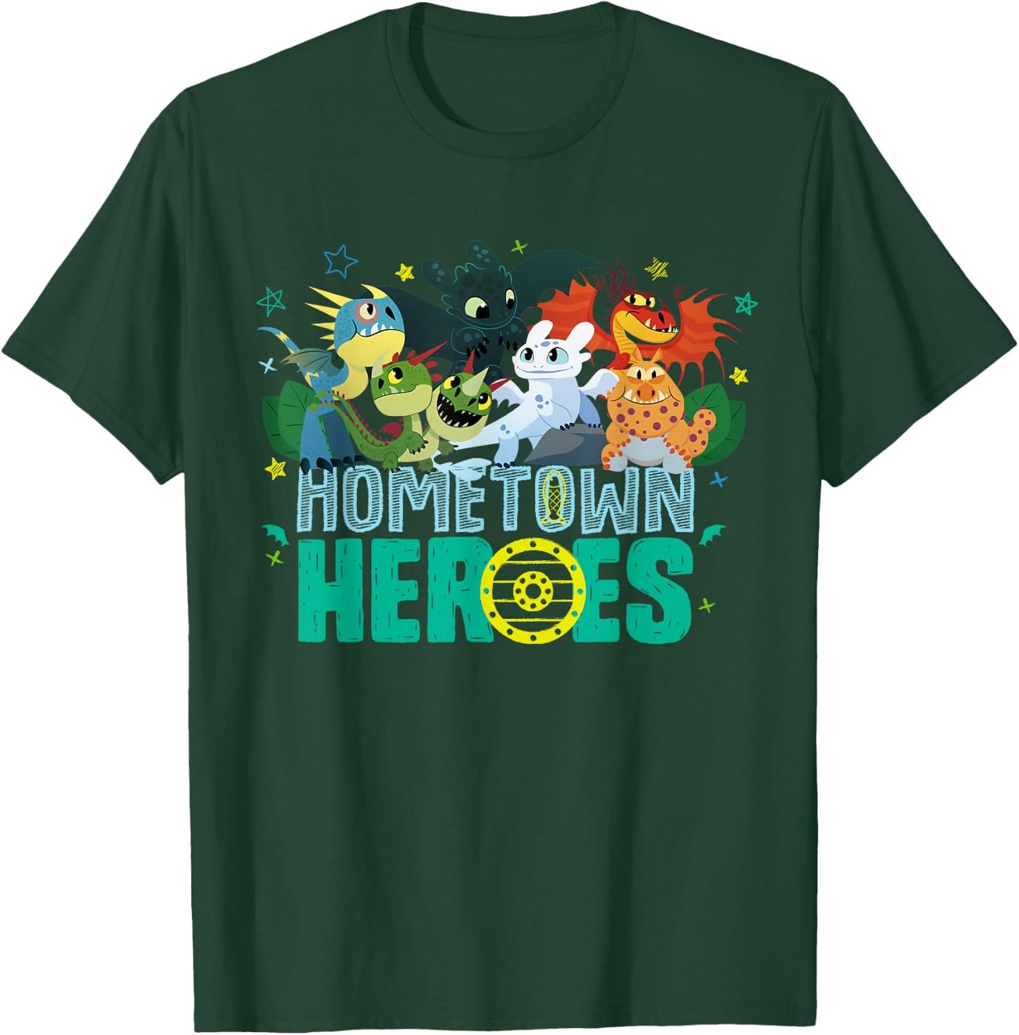 How to Train Your Dragon 3 Heroes of the Hometown T-Shirt - T-Shirt | Forest