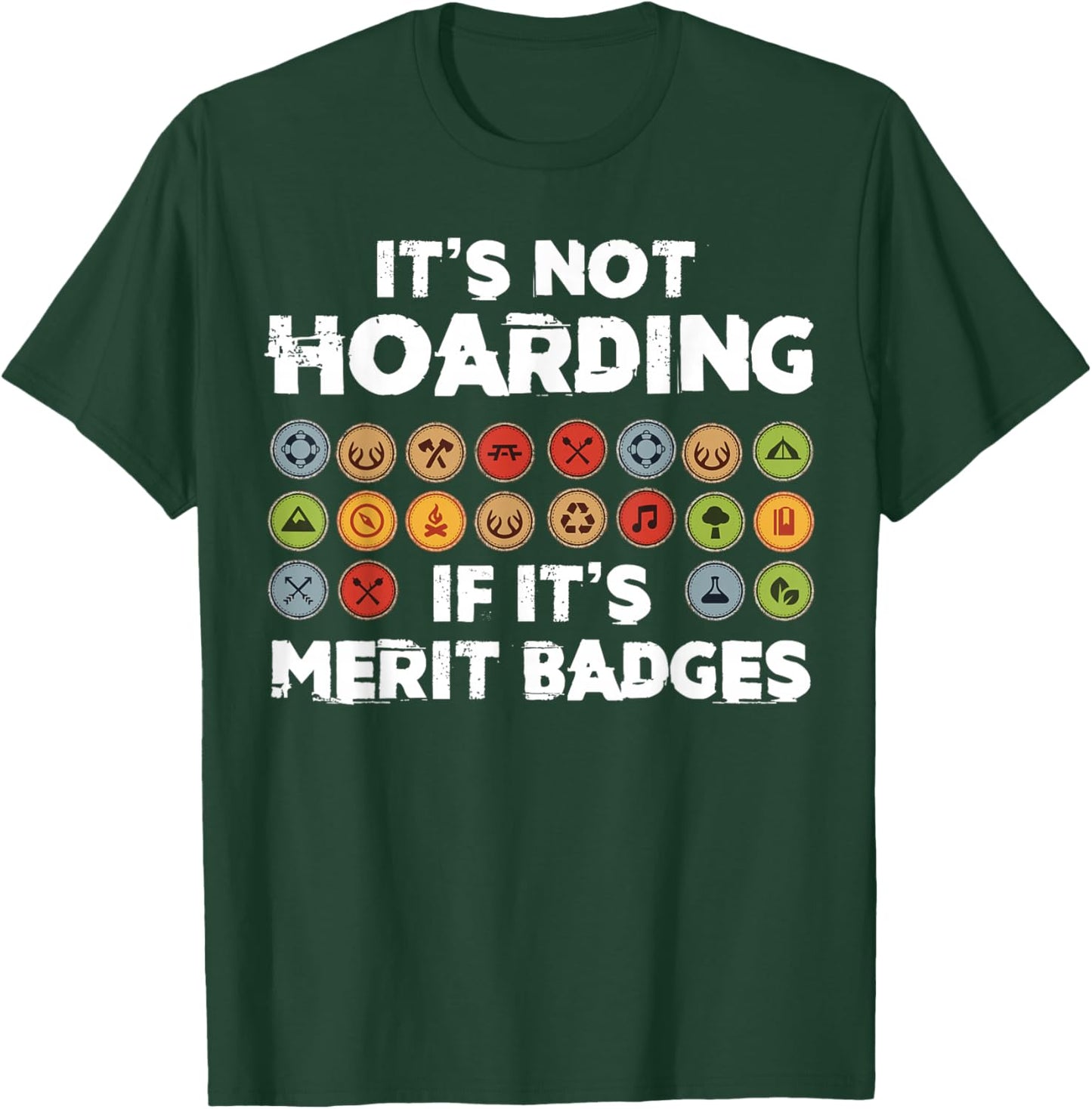 Scout Leader - Merit Bagdes - Adult Leader Of A Scout Unit T-Shirt - T-Shirt | Forest