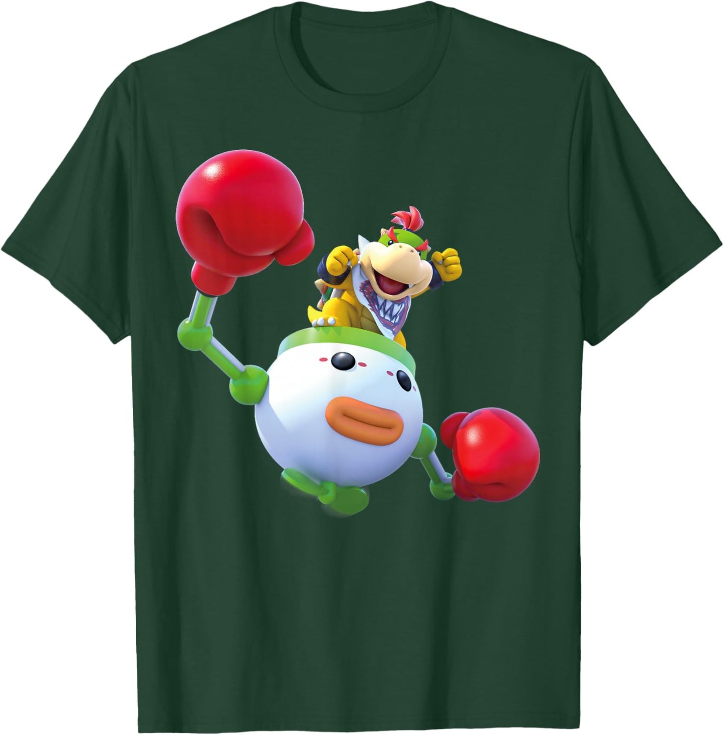 Super Mario World Baby Bowser Clown Copter Nintendo Icon T-Shirt - T-Shirt | Forest
