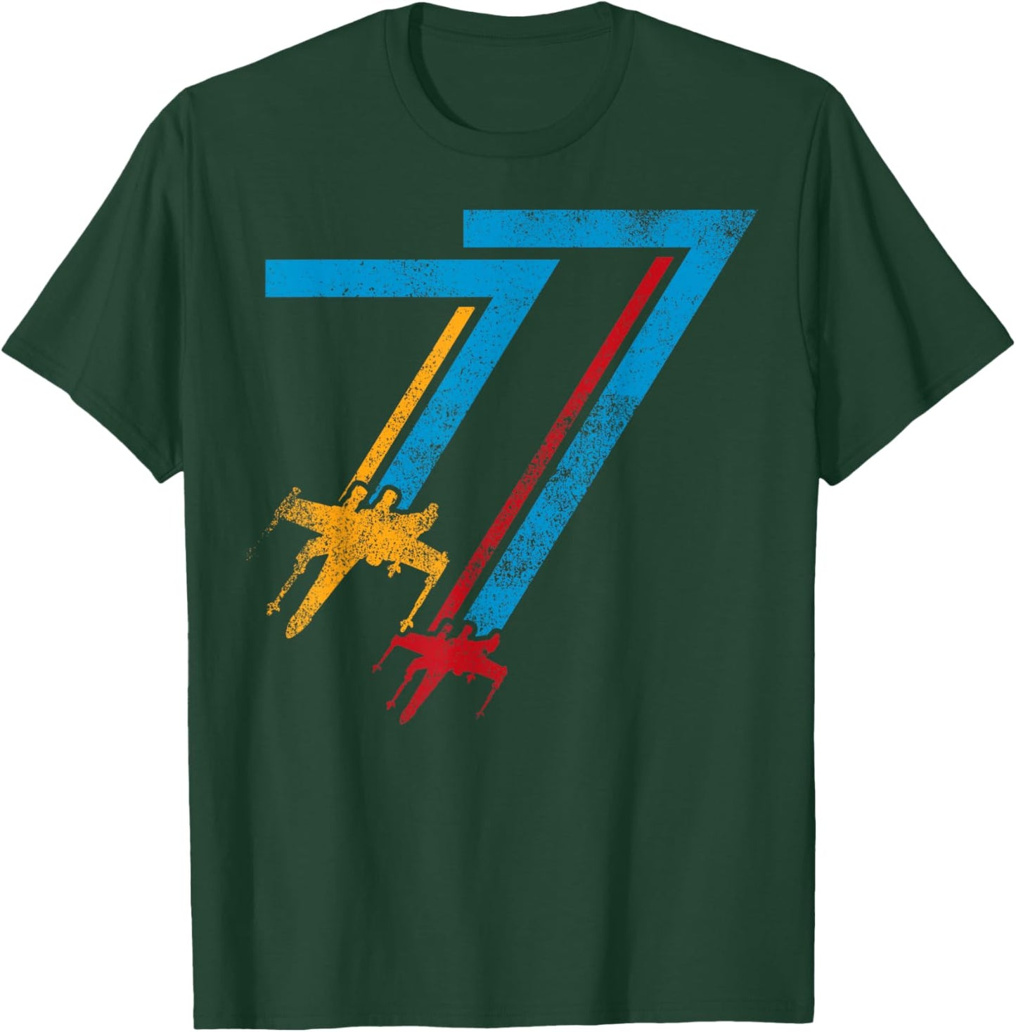 Affiche de Star Wars Double X-Wing '77 T-Shirt - T-Shirt | Forest