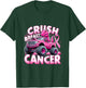 Monster Truck Crush Breast Cancer Awareness Support Squad T-Shirt - T-Shirt | Forest