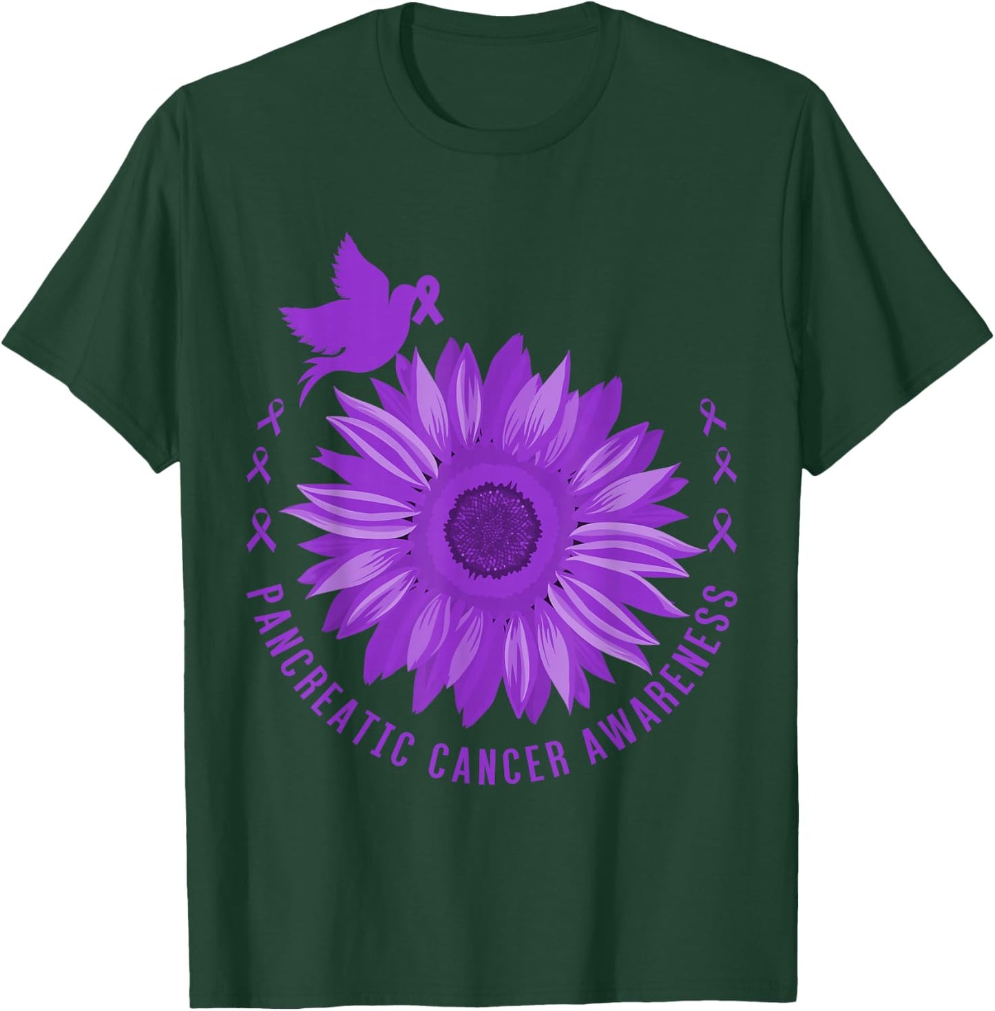 Pancreatic Cancer Awareness T-Shirt - T-Shirt | Forest