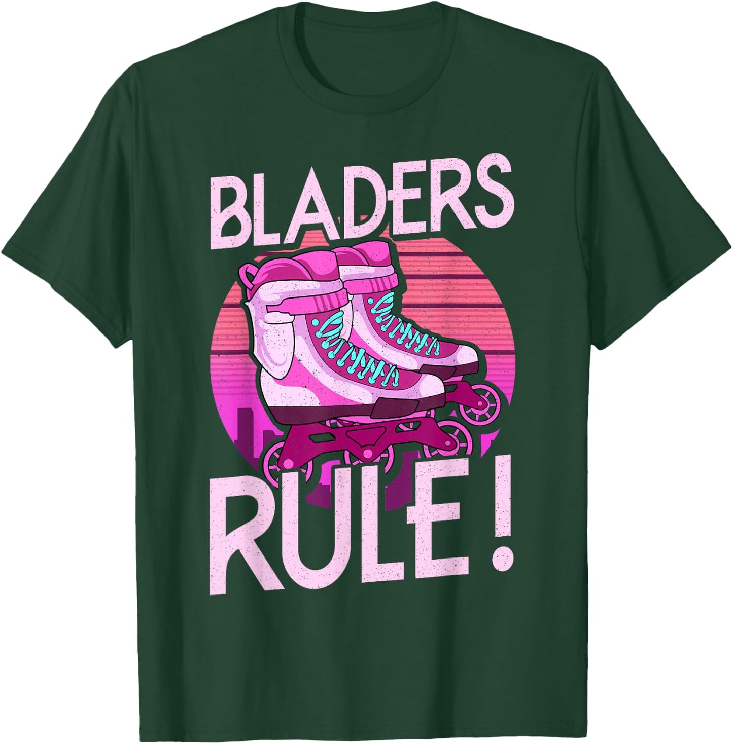Bladers Rule! For Roller Blades Skaters Inline skating T-Shirt - T-Shirt | Forest