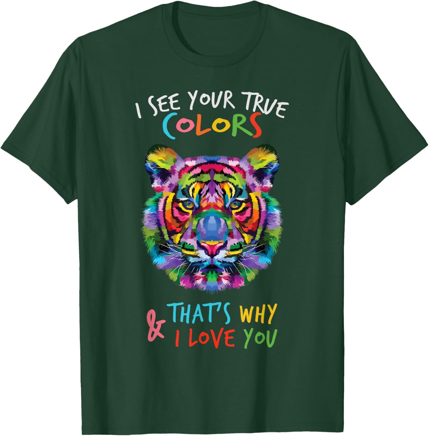 Autism Awareness It's OK to be different Autism Tiger T-Shirt - T-Shirt | Forest