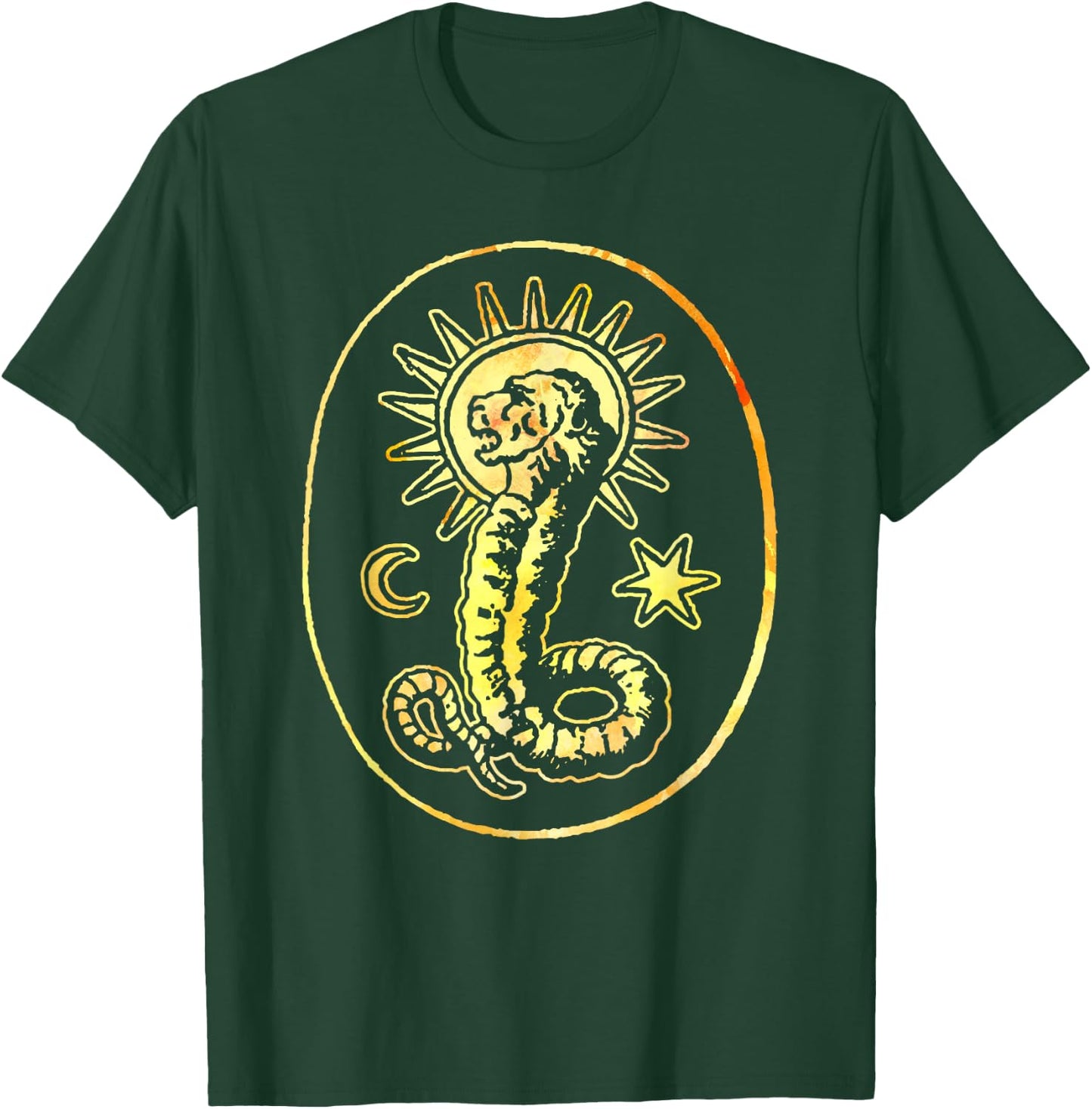 Gnostic Demiurge Chnoubis Abraxas Gnosis Lion Serpent T-Shirt - T-Shirt | Forest