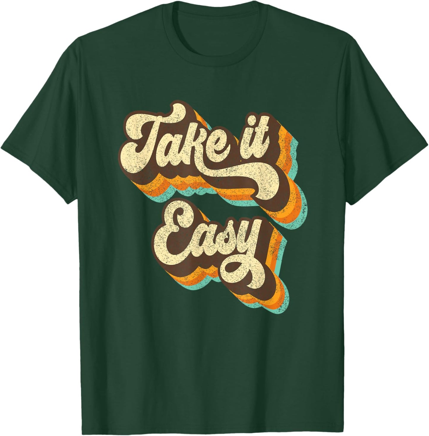 Take It Easy Retro 70s Disco Party Costume T-Shirt - T-Shirt | Forest