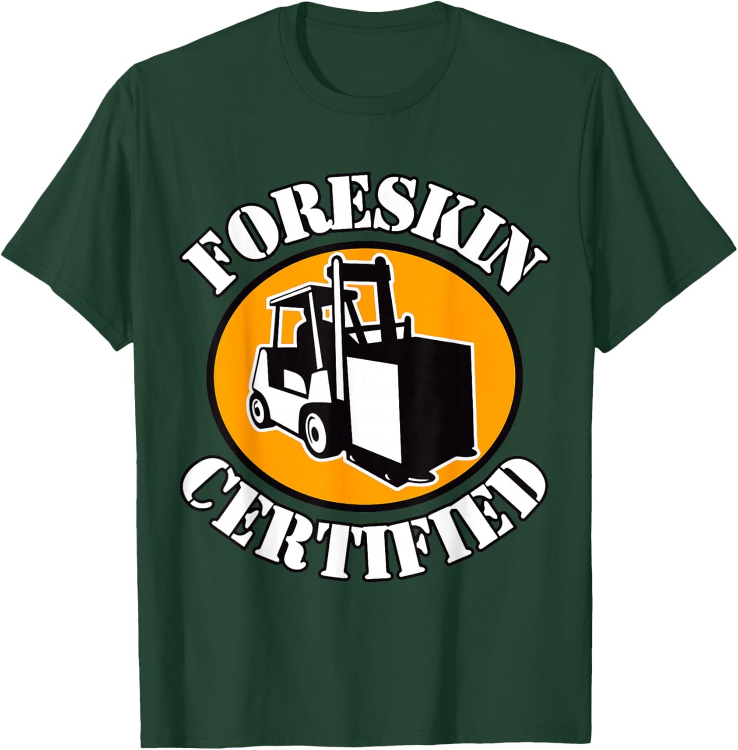 Foreskin Certified , Small, Black T-Shirt - T-Shirt | Forest