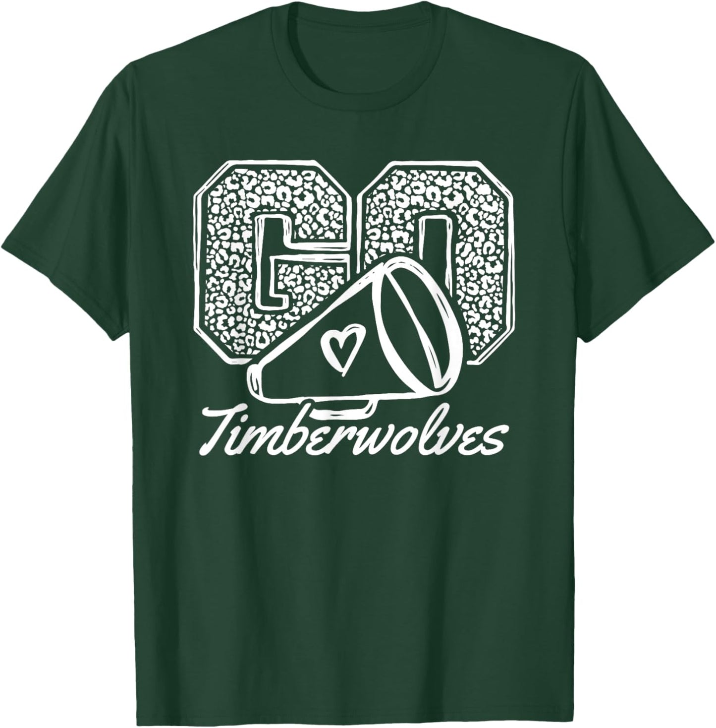 Go Cheer Timberwolves Sports Name Gifts Men Women Boy Girl T-Shirt - T-Shirt | Forest