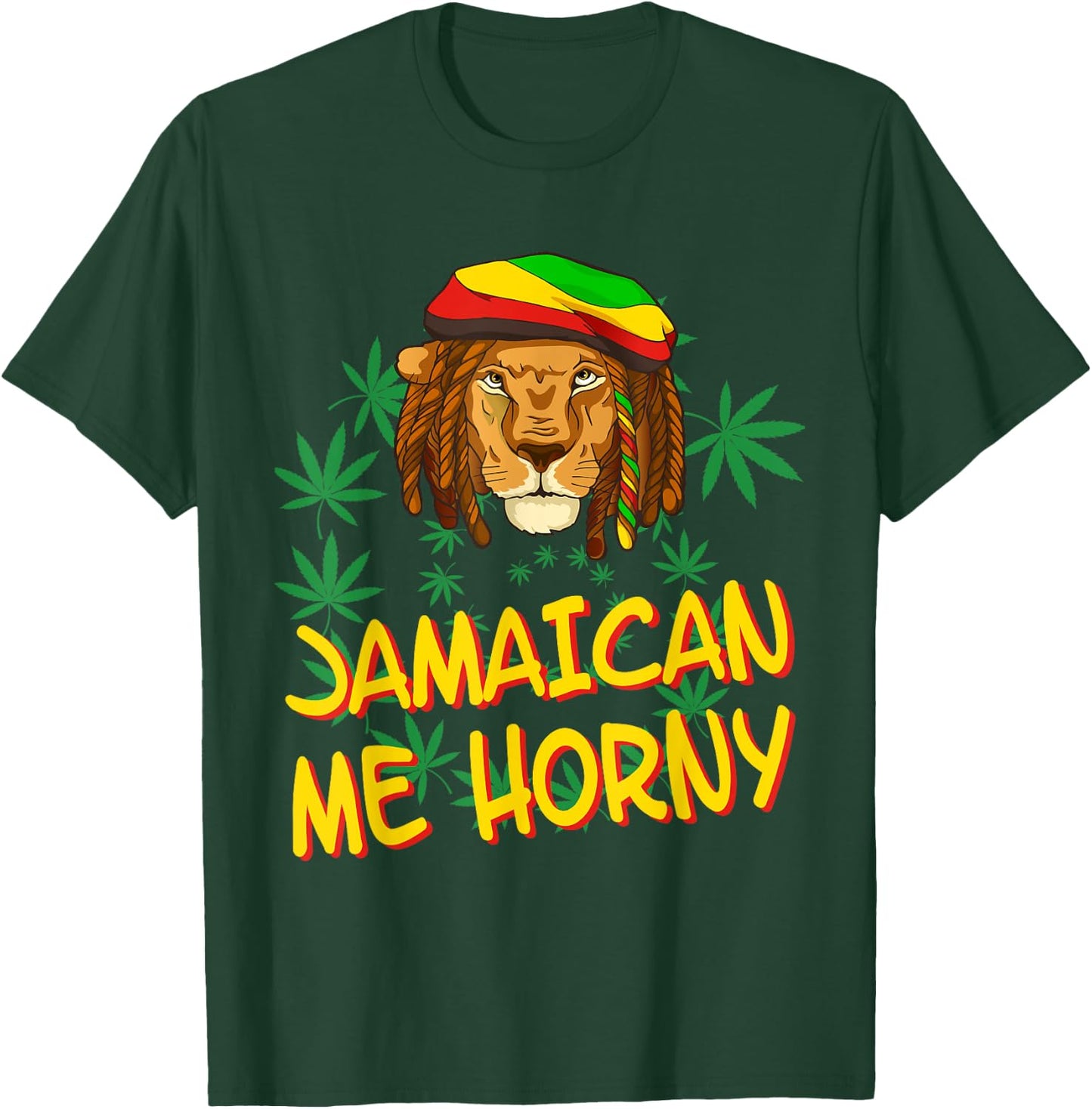 Jamaican me horny - Jamaica Flag Shirt T-Shirt - T-Shirt | Forest