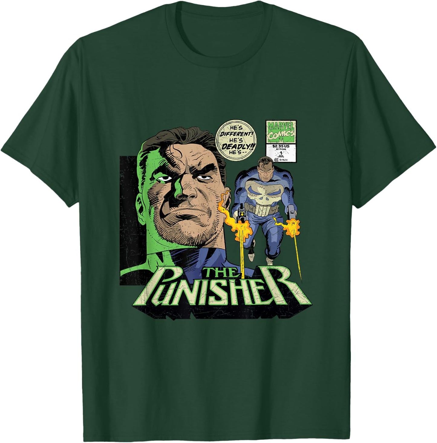 Marvel The Punisher Retro Marvel Comics T-Shirt - T-Shirt | Forest