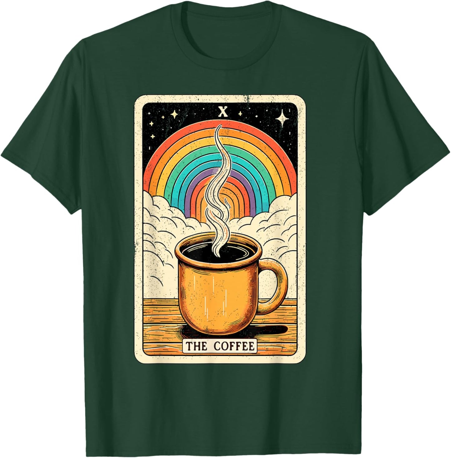 The Coffee Tarot Card Coffee Lover Funny Coffee T-Shirt - T-Shirt | Forest