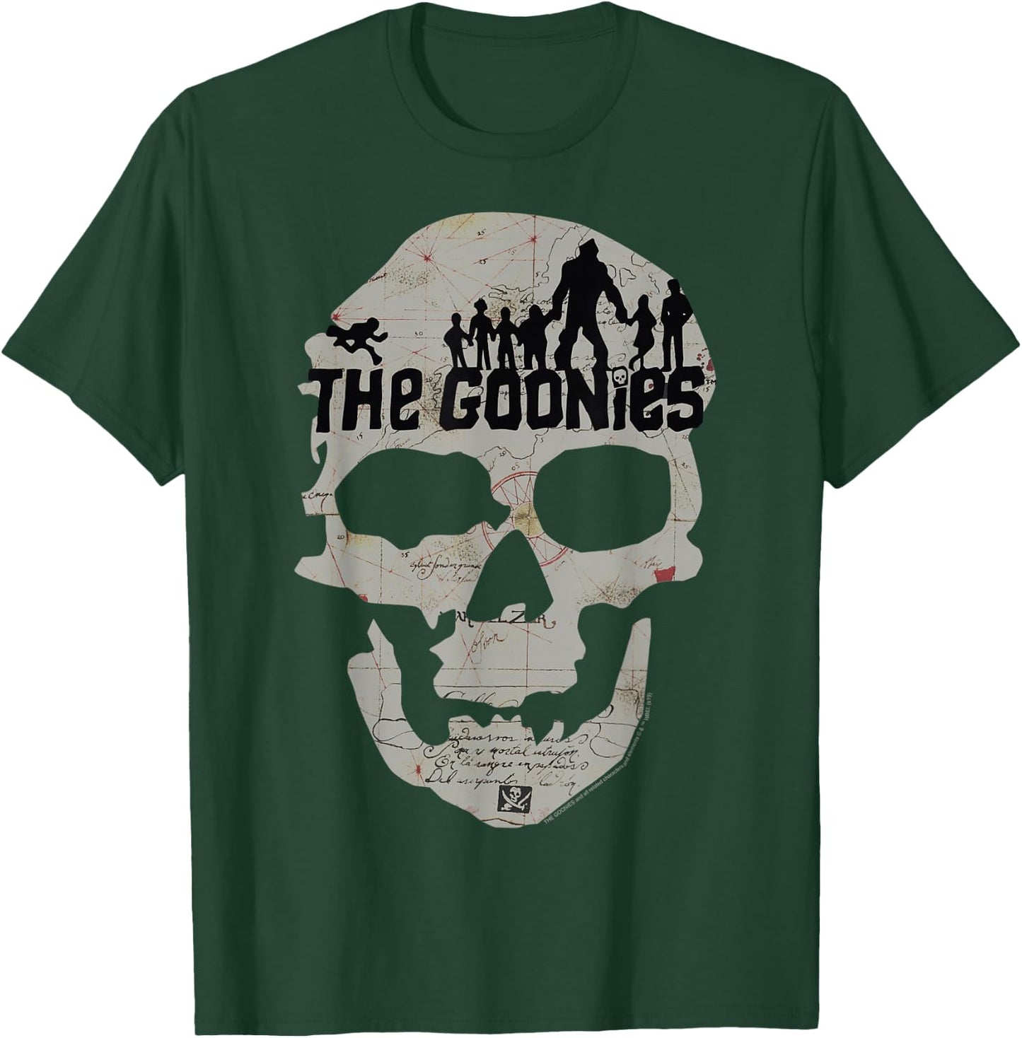 The Goonies Skeleton Map Poster T-Shirt - T-Shirt | Forest