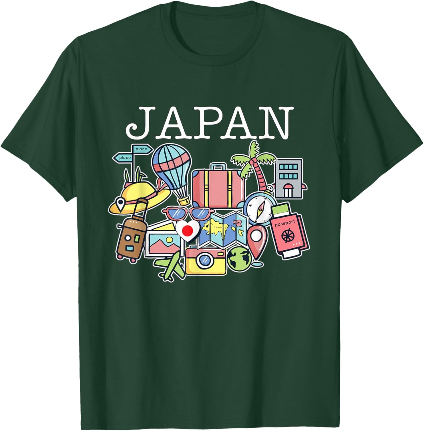 Trip To Japan Bound Family Travel Buddy Matching T-Shirt - T-Shirt | Forest