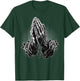 Prayer Hands Catholic Christian Chicano Tattoo Rosary T-Shirt - T-Shirt | Forest
