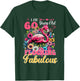 I Am 60 Years Old And Flocking Fabulous Birthday Flamingo T-Shirt - T-Shirt | Forest