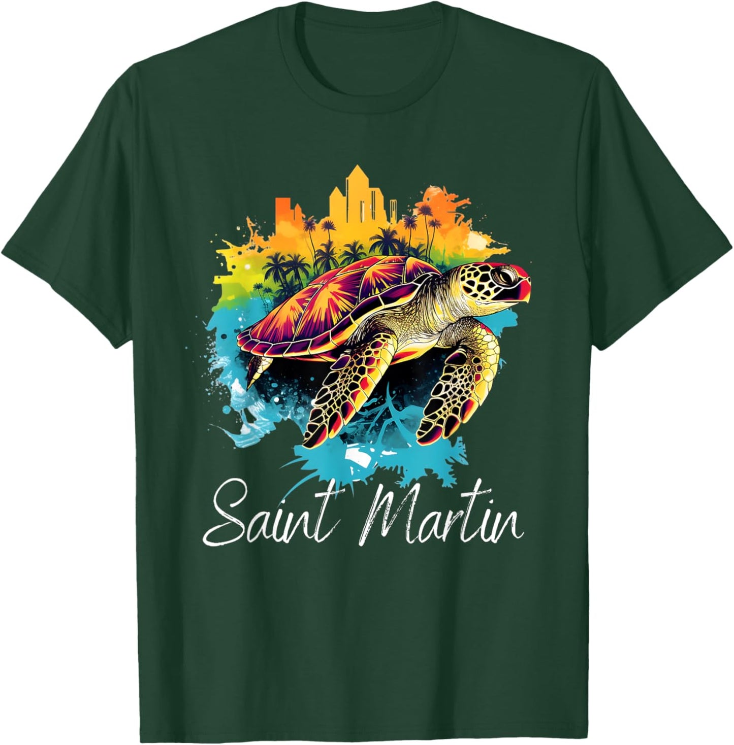 Saint Martin Island T-Shirt - T-Shirt | Forest