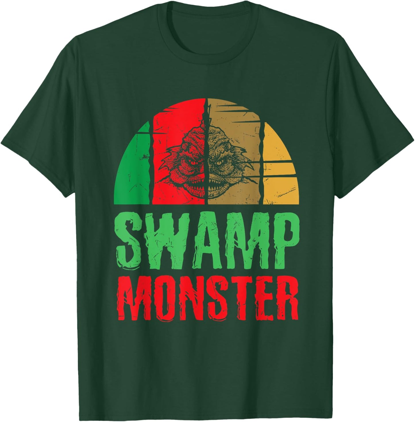 Cool Swamp Monster Monsters Fish Swamp Lovers gift T-Shirt - T-Shirt | Forest