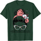 Unit Secretary Life Funny Messy Bun Women Healthcare Workers T-Shirt - T-Shirt | Forest