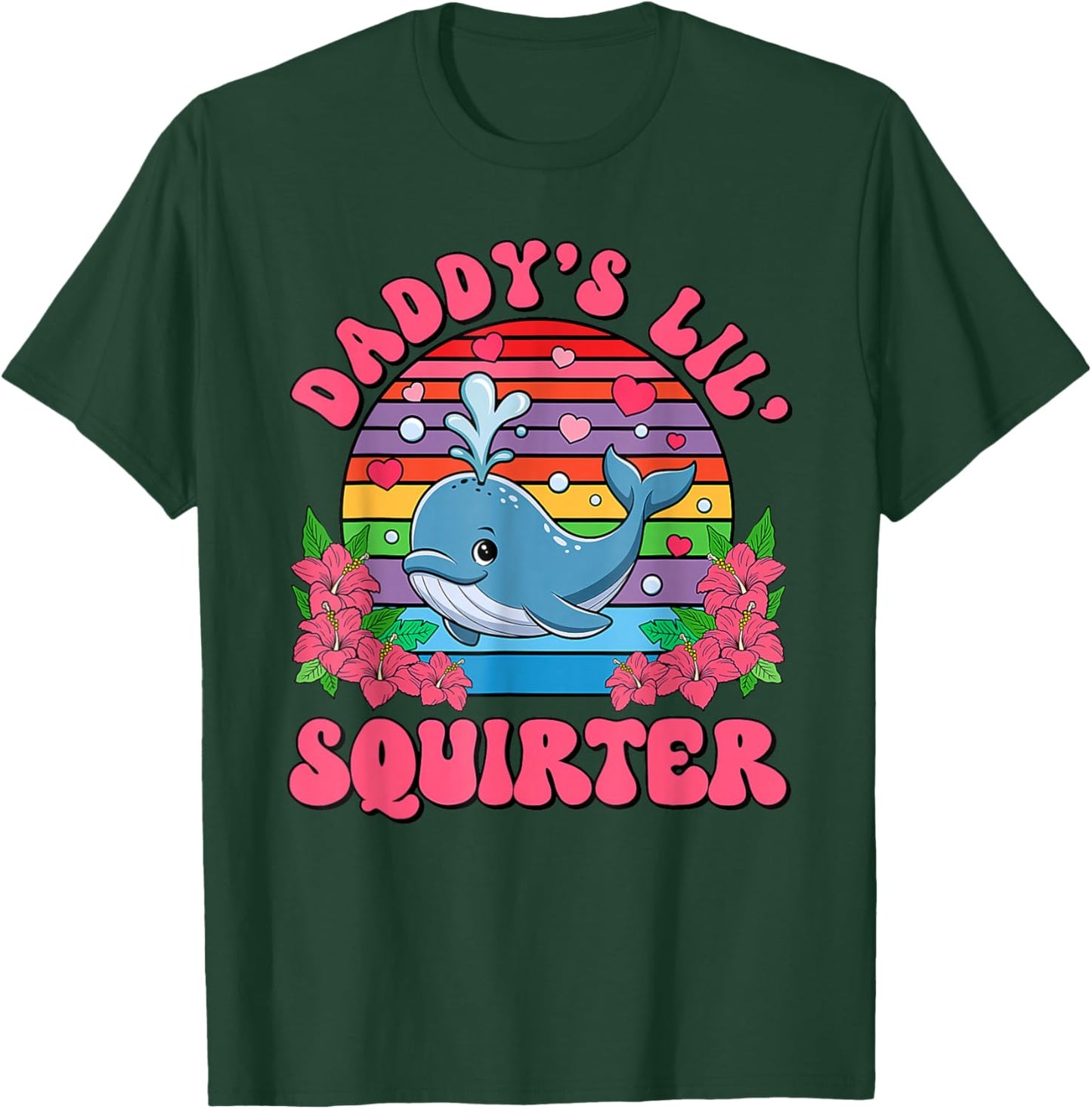 Unangemessene lustige Daddy's Lil Squirter Peinliche Frauen T-Shirt - T-Shirt | Forest