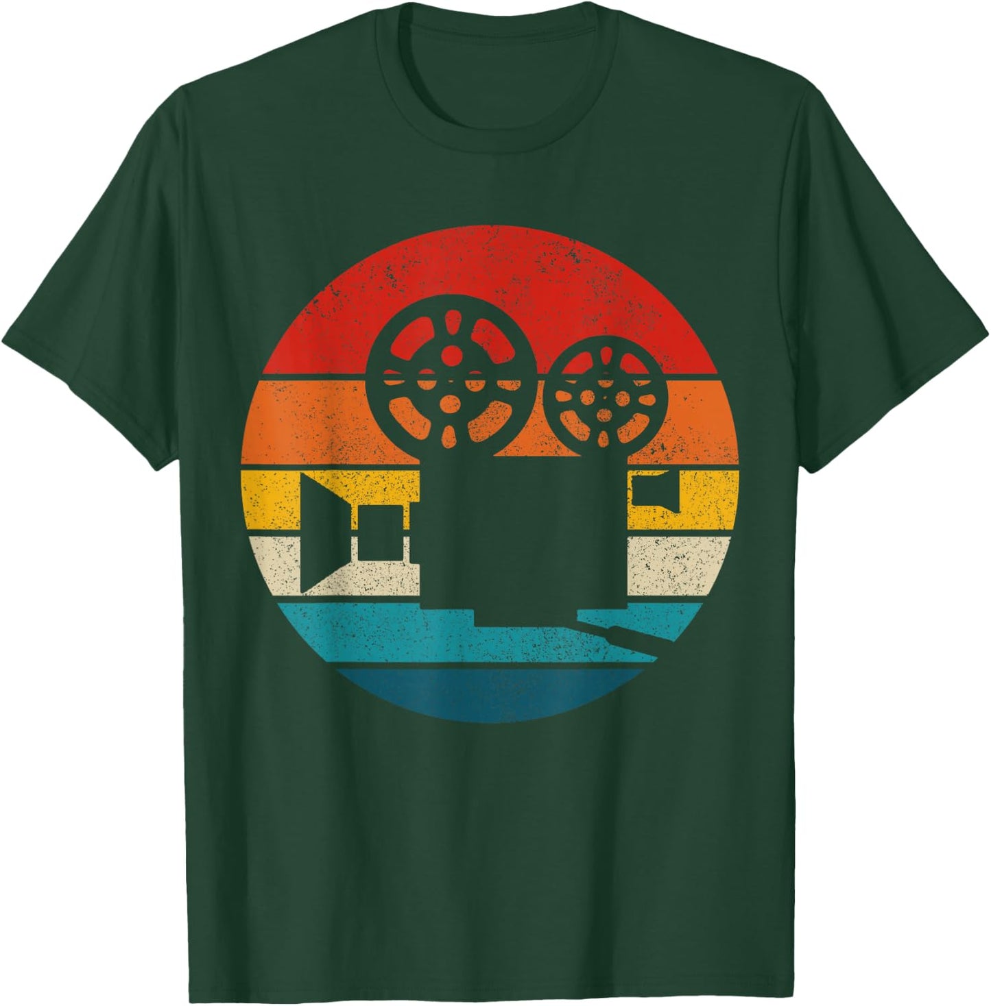 Vintage Camera Film Cameraman T-Shirt - T-Shirt | Forest