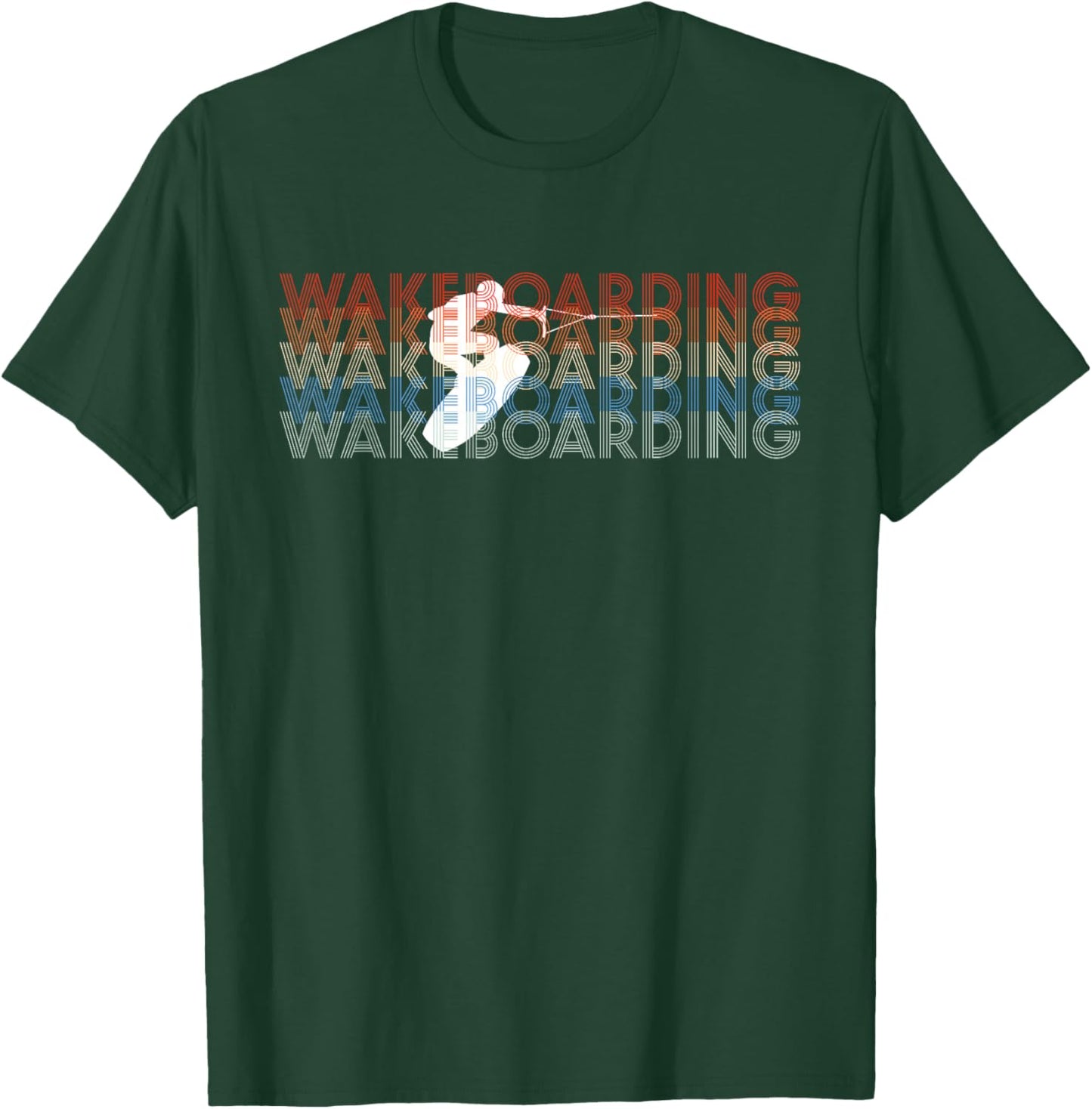Wakeboard Wakeboarding Wakeboarder Wakesurf Board Surfing T-Shirt - T-Shirt | Forest