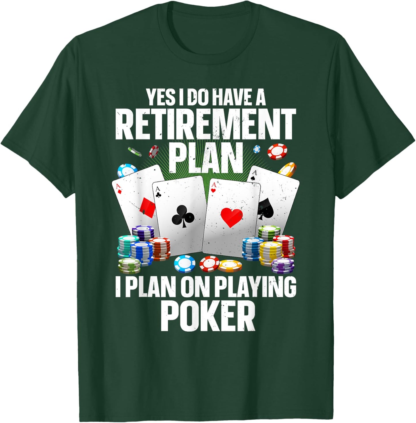 Funny Poker Design Women Poker Player Poker Lover T-Shirt - T-Shirt | Forest
