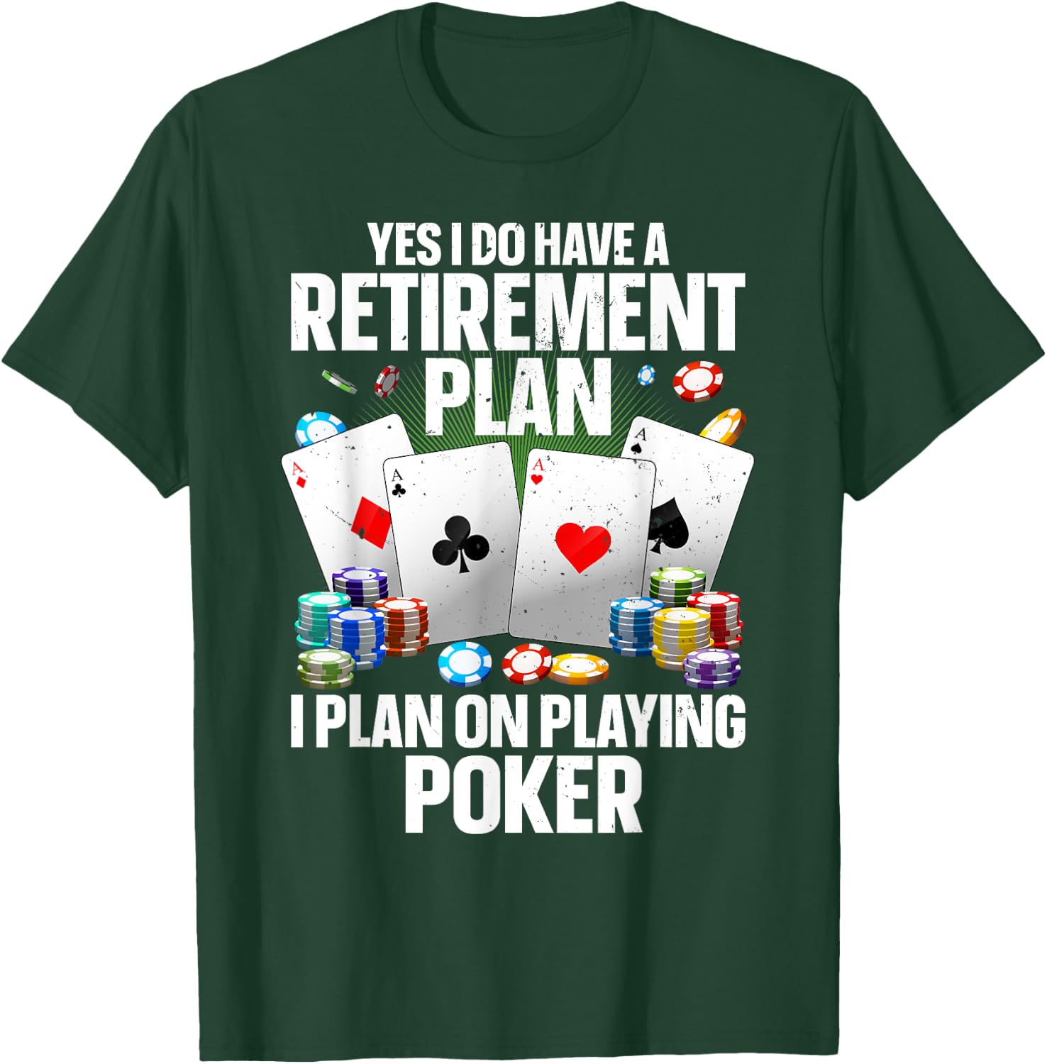 Funny Poker Design Women Poker Player Poker Lover T-Shirt - T-Shirt | Forest