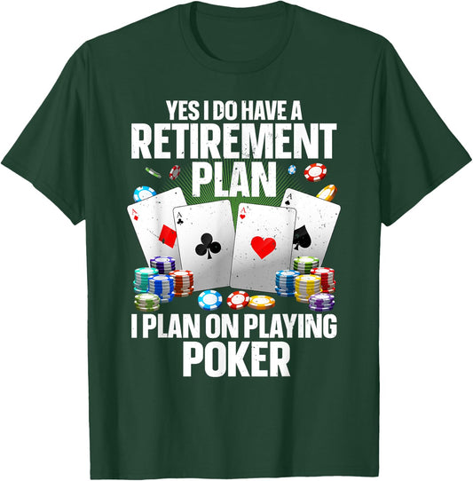 Funny Poker Design Women Poker Player Poker Lover T-Shirt - T-Shirt | Forest