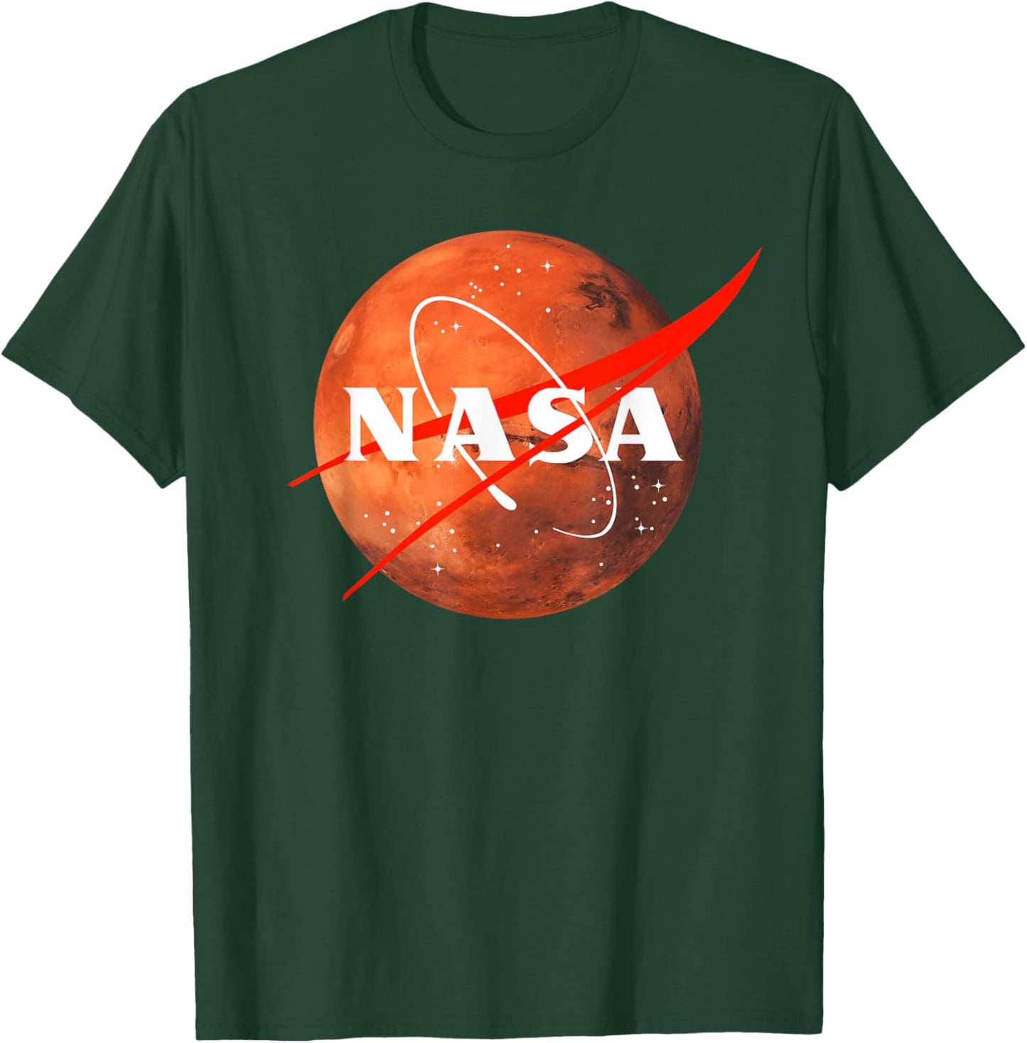 NASA Meatball Logo Vintage Retro Space Planet Mars Graphic T-Shirt - T-Shirt | Forest
