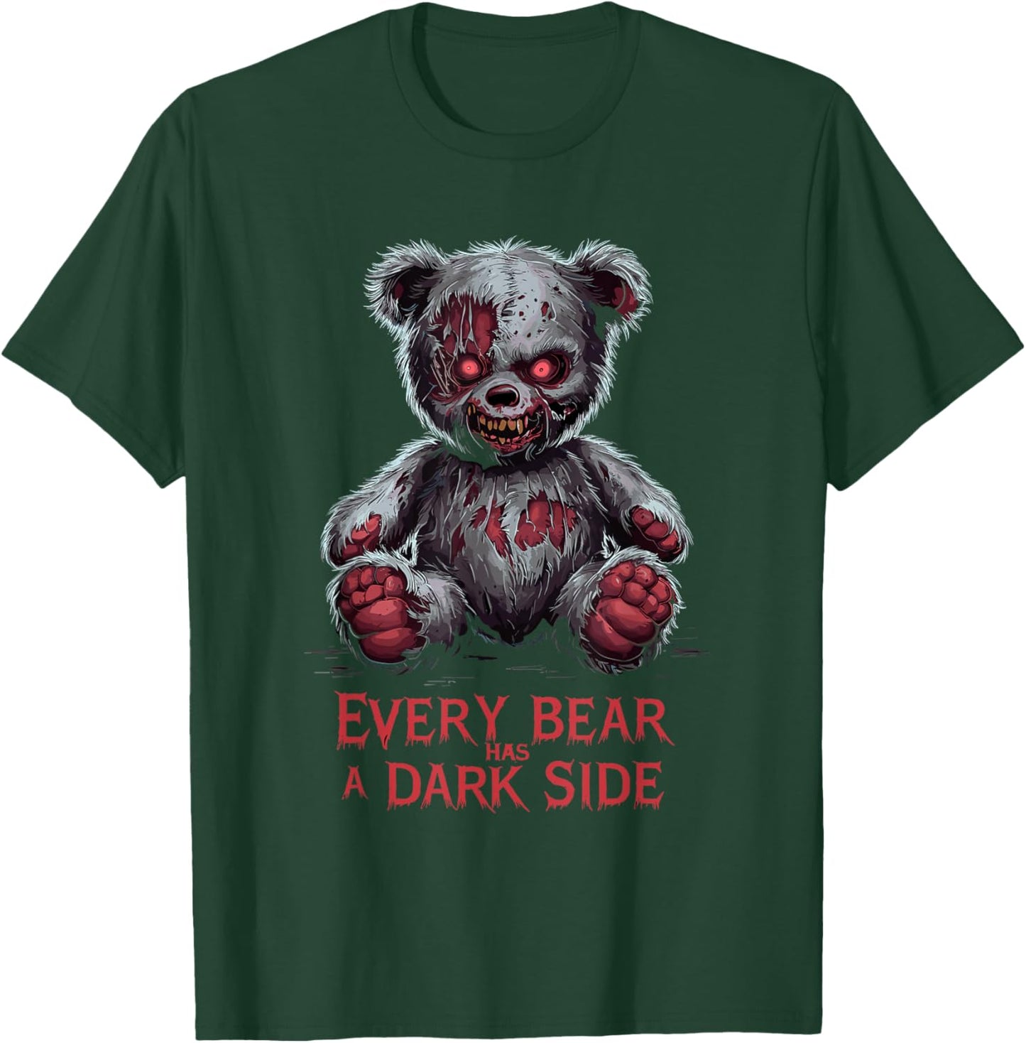Schrecklicher Teddy Gruseliger Plüsch Horror Teddybär Gruselig T-Shirt - T-Shirt | Forest