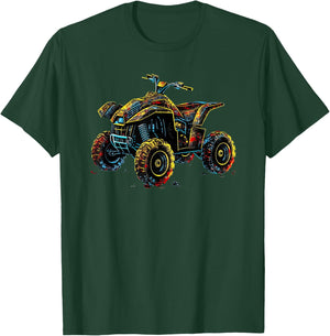 Quad 4 Wheeler ATV Racing: Thrills Offroad T-Shirt - T-Shirt | Forest