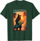 California Shirt Cool Republic Bear Surfing Beach California T-Shirt - T-Shirt | Forest